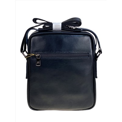 Сумка мужская из натуральной кожи, цвет черный