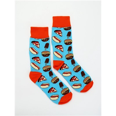 Подарочный набор: гель для душа пиво 250 мл и носки с пиццей