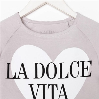 Свитшот для девочки KAFTAN «Amore», размер 30 (98-104)