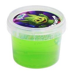 Слайм "Стекло" 90 гр Зеленый с игрушкой