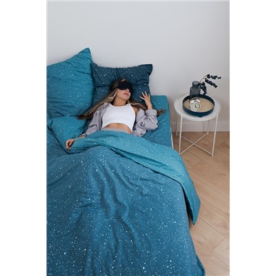 Комплект постельного белья, поплин, Звездное небо