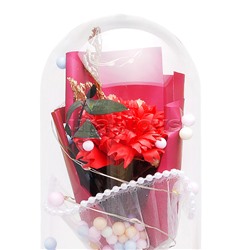 Светильник "Гвоздика" в коробке (красный)