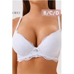 Бюстгальтер 20018 кружевной пушап OIRO (Белый)
