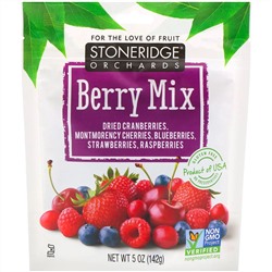 Stoneridge Orchards, Ягодная смесь, смесь цельных сушеных ягод, 142 г (5 унций)