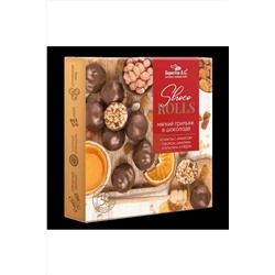 Конфеты "Shoco Rolls" с арахисом, изюмом, цукаты апельсина и медом 135г ЭКОПРОДУКТЫ, 1183563