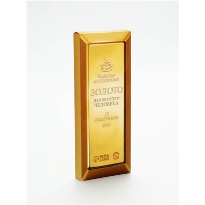 Чай подарочный «Золото» 3 вкуса, 12 пакетиков × 1.8 г