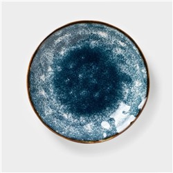Тарелка керамическая пирожковая «Море», d=15 см, синяя