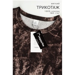 Женская удлиненная футболка с разрезами Happyfox