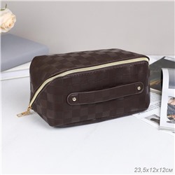 Косметичка 23,5х12 см / XN-014BR /уп 50/коричневый