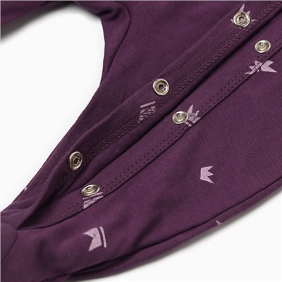 Комбинезон детский MINAKU, рост 80-86 см, фиолетовый