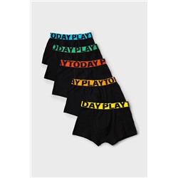 Трусы трикотажные для мальчиков - боксеры, 5 шт в комплекте PLAYTODAY, 1243506