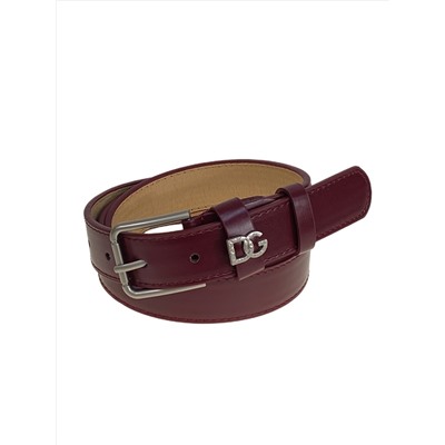 Ремень женский из искусственной кожи, цвет  бордовый