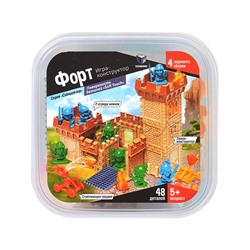 Игра-конструктор «Форт» в ведре, 48 деталь