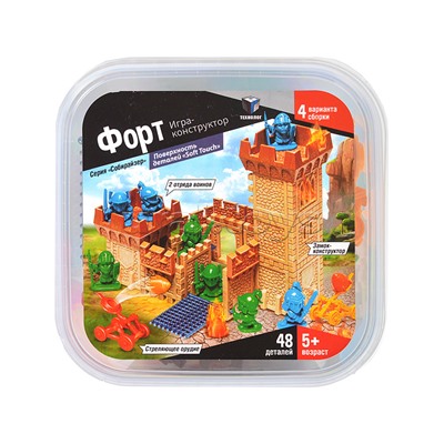 Игра-конструктор «Форт» в ведре, 48 деталь