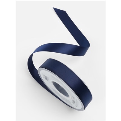 Лента атласная TEIRA, двухсторонняя, 20 мм, 25±1 м, тёмно-синий №330