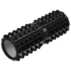 Ролик массажный Sangh, 33×13 см, черный