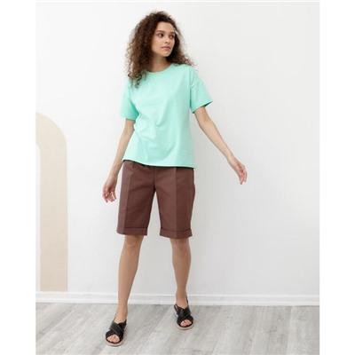 Футболка женская Basic line, цвет мятный, размер 42