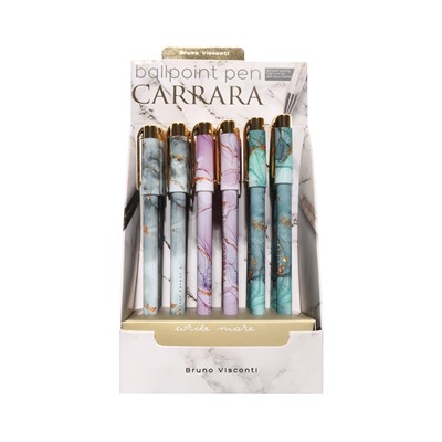 Ручка шариковая BrunoVisconti. Carrara.Bright 0.38 мм, стержень синий, МИКС