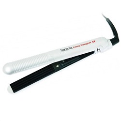 Harizma Профессиональные щипцы-гофре для креативного дизайна волос / Crimp Designer GP h10312GP, 32 Вт, белый 9667