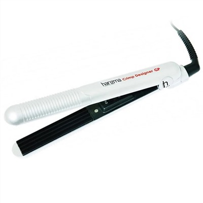 Harizma Профессиональные щипцы-гофре для креативного дизайна волос / Crimp Designer GP h10312GP, 32 Вт, белый 9667