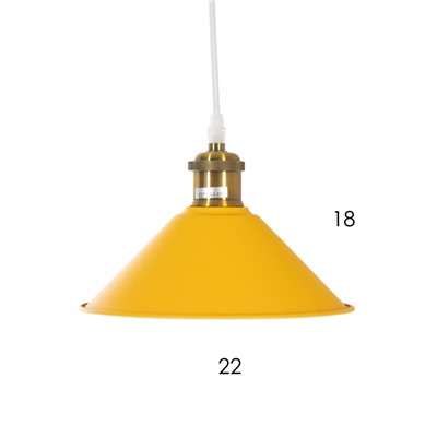 УЦЕНКА Светильник BayerLux 1244/1YL E27 40 Вт желтый 22×22×8.5-108 см