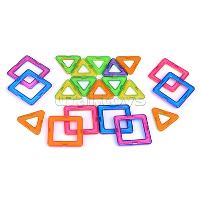 Конструктор магнитный, большой, (20 дет.) в пакете