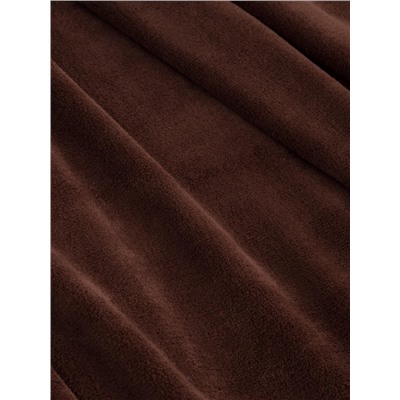 Плед «Этель», 150×200 см, корал-флис, коричневый