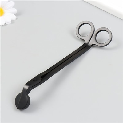 Ножницы для свечей нержавеющая сталь чёрные 18×6 см