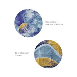 Покрывало детское стеганое бязь 1,5 сп хлопок 100% Галактика