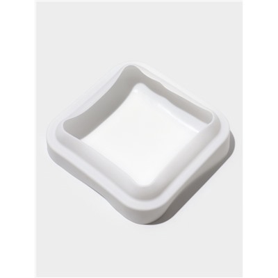 Форма для муссовых десертов и выпечки KONFINETTA «Квадро», силикон, 18.5×5 см, белая