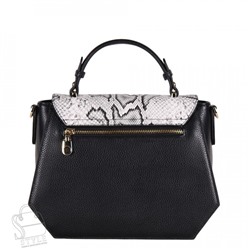 Сумка женская кожаная 56-96493G white-black Vitelli Grassi/30(дефект)