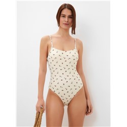 Купальник женский слитный MIST «Цветы», размер L