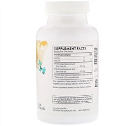 Thorne Research, Super EPA, ЭПК и ДГК, 90 капсул