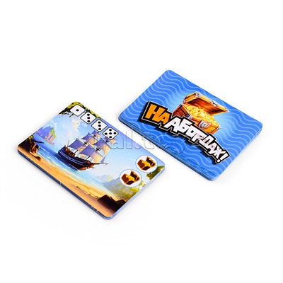 Карточная игра с 5 кубиками "На абордаж!"