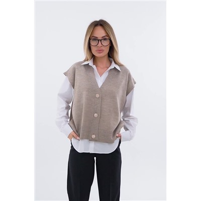 Женский вязаный жилет Happyfox