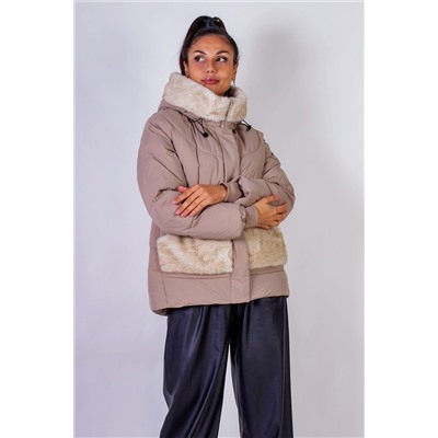 Куртка с капюшоном Меховая отделка арт. 631 НАТАЛИ, 1071298