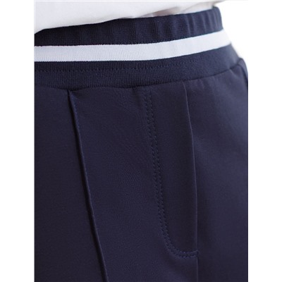 Брюки прямые со стрелками из премиального футера двухнитки с эластаном