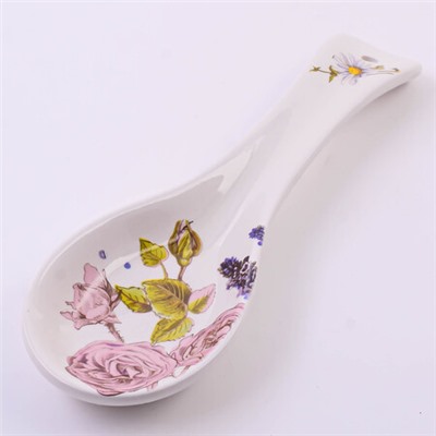 60249 Подставка под ложку 22,3см Розовый сад доломит LR (х72)