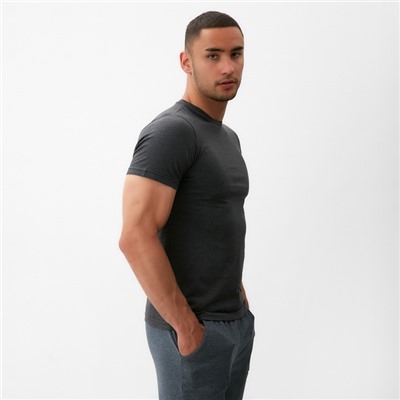 Футболка мужская Collorista, размер 46-48, графит