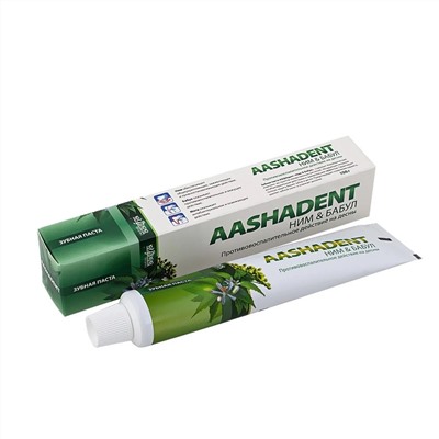 Aasha Herbals Зубная паста ним и бабул 17693