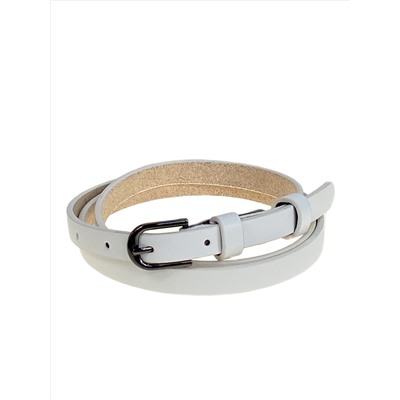 Ремень женский из искусственной кожи, цвет  белый