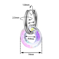 Серьги с замком кольцо арт. 13 4798 (id 285261)