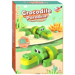 Конструктор "Крокодил" (18 дет.) в коробке