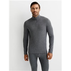 Omsa Лонгслив OmU 1623T 3D Лонгслив стойка молния мужской "Термо"