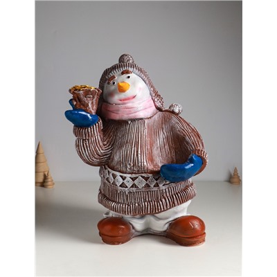 Подставка для бутылки «Снеговик», 40×28×19 см