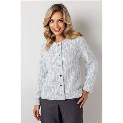 Жакет женский  4351/18/Молочный, голубой