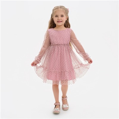 Платье сетка KAFTAN, размер 36 (134-140 см), розовый