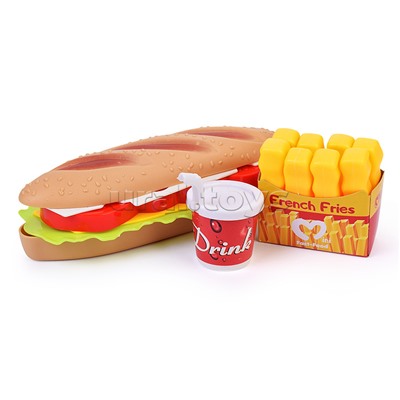 Игровой набор продуктов "Fast Food" в коробке