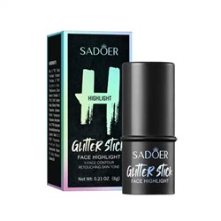 SADOER Стик для контуринга лица хайлайтер, румяна, скульптор, тон 02 Chamoagne Gold