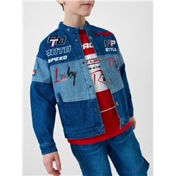 Куртка текстильная джинсовая для мальчиков